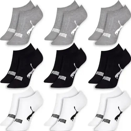 Kit 9 Pares Meias Puma Sapatilha Soquete Invisível Original