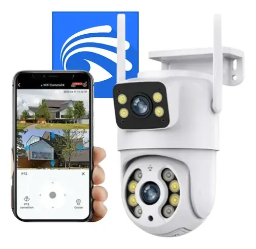 Câmera Dupla Segurança IP Wifi Yoosee Externa Lente 6MP