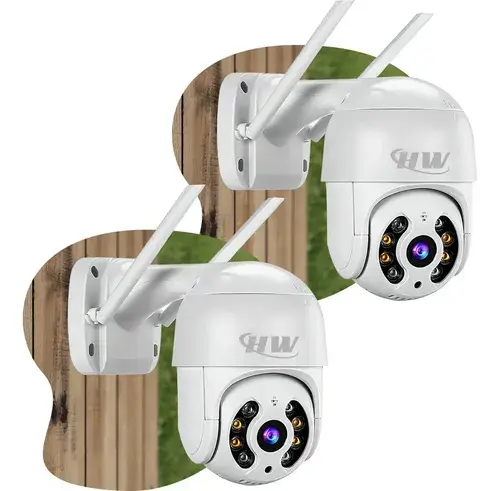 Kit 2 Câmeras Segurança IP Wifi Icsee Interna e Externa Infravermelho Prova D'água